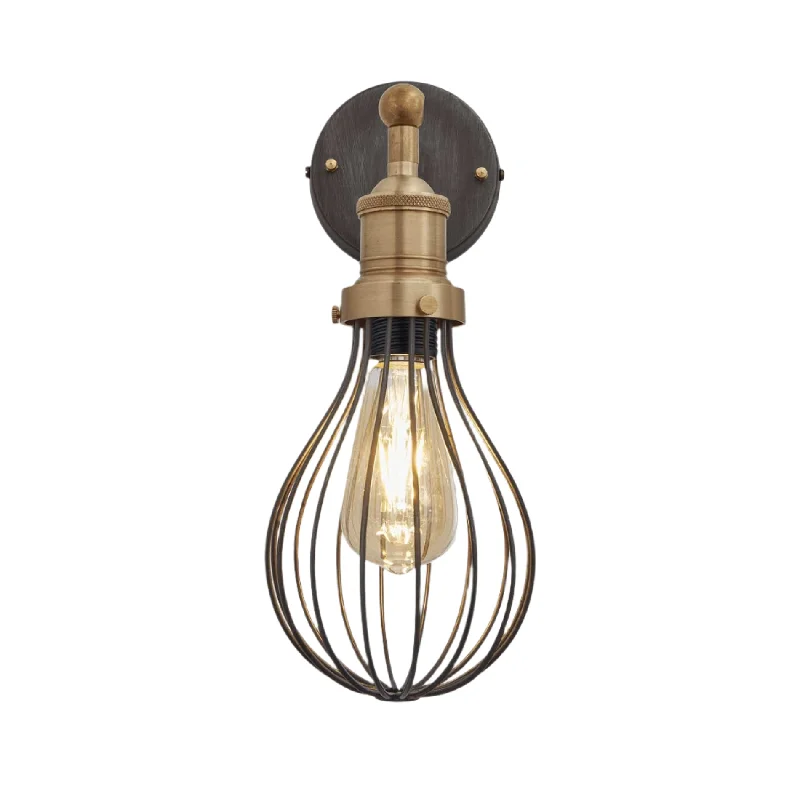 Brooklyn Balloon Cage Wall Light - 6 Inch
