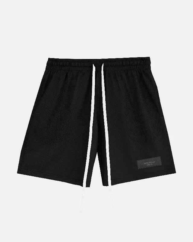 Men's button - fly denim work shorts for durability on the jobBasics Mesh Short Black