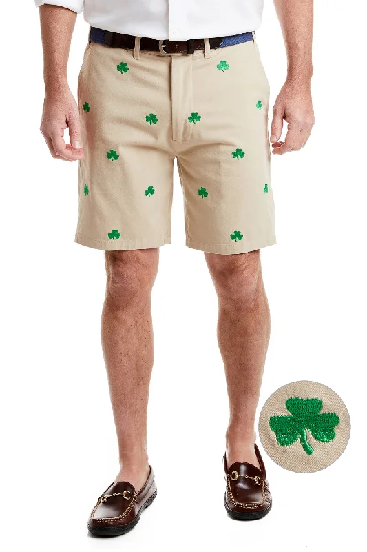 Men's pastel - colored cotton shorts for a spring - friendly outfitCisco Short Khaki with Shamrock Men's pastel - colored cotton shorts for a spring - friendly outfitCisco Short Khaki with Shamrock