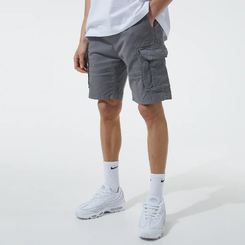 Men's floral print silk blend shorts for a unique night - out lookClassic Cargo Short | Washed Grey