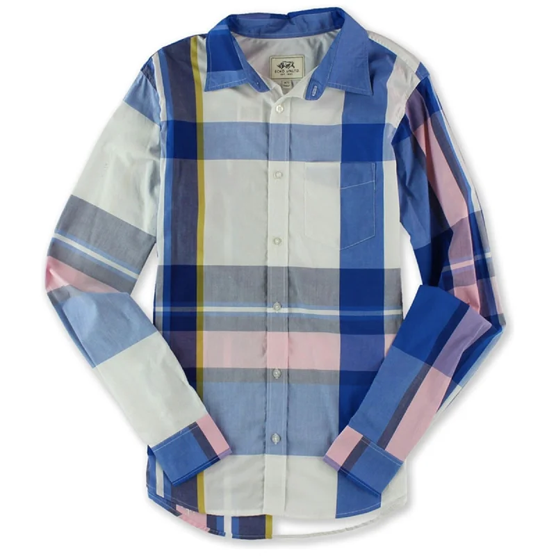 Men's Graphic - Printed Casual Shirts with Pop - Culture References for a Fun and Stylish LookEcko Unltd. Mens Botany Ls Button Up Shirt