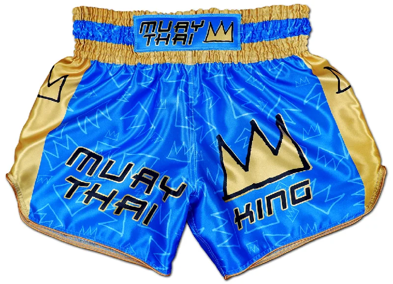 Men's breathable cotton athletic shorts for intense workoutsMuay Thai King ★ Thaiboxing Shorts (royal blue) Men's breathable cotton athletic shorts for intense workoutsMuay Thai King ★ Thaiboxing Shorts (royal blue)