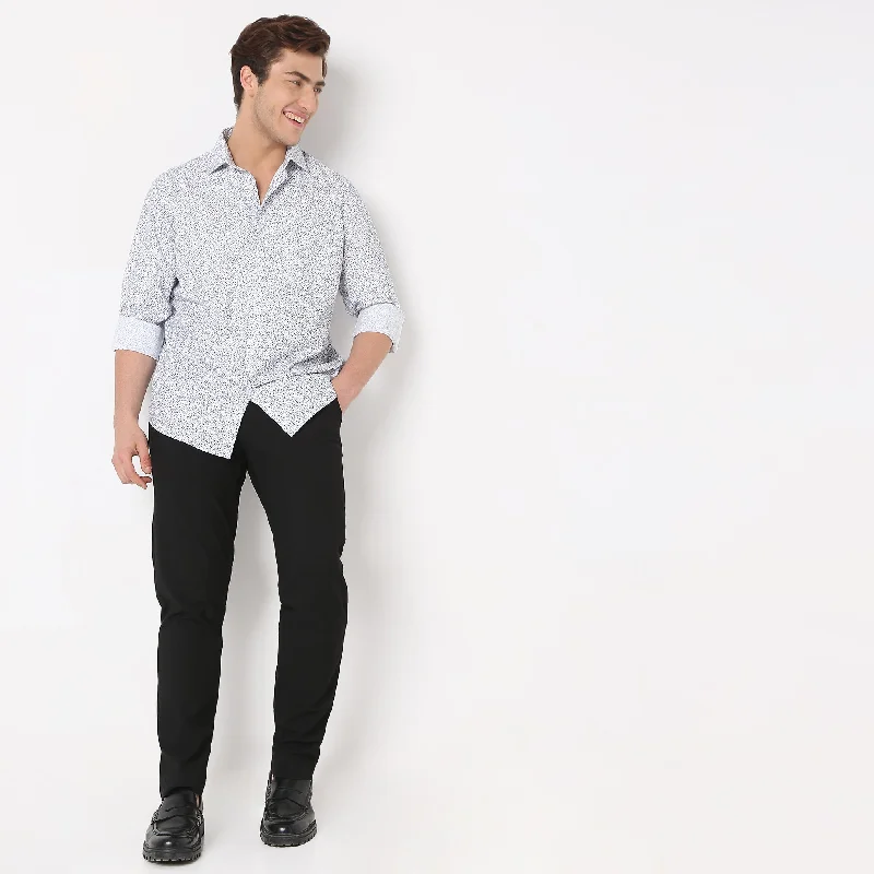 Men's Graphic - Printed Casual Shirts with Pop - Culture References for a Fun and Stylish LookRegular Fit Printed Shirt