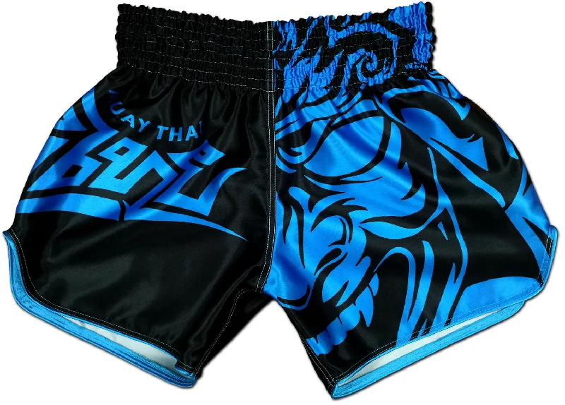 Men's plaid pattern wool blend shorts for a preppy fall styleSamurai Tribal ★ Muay Thai Shorts (blue) Men's plaid pattern wool blend shorts for a preppy fall styleSamurai Tribal ★ Muay Thai Shorts (blue)
