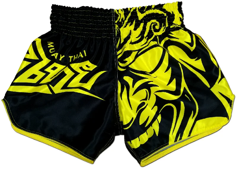 Men's side - stripe track shorts for a sporty running lookSamurai Tribal ★ Thaiboxing Shorts (yellow) Men's side - stripe track shorts for a sporty running lookSamurai Tribal ★ Thaiboxing Shorts (yellow)