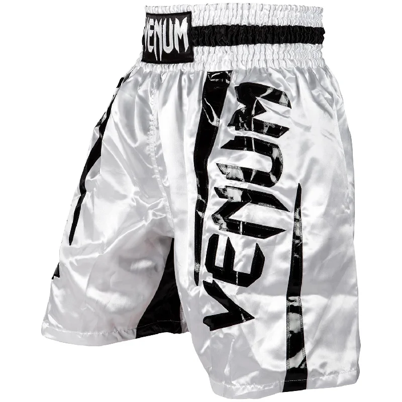 Men's high - waisted swim shorts with UPF protection for beach vacationsShort de Boxe Venum Elite - Blanc/Noir Men's high - waisted swim shorts with UPF protection for beach vacationsShort de Boxe Venum Elite - Blanc/Noir