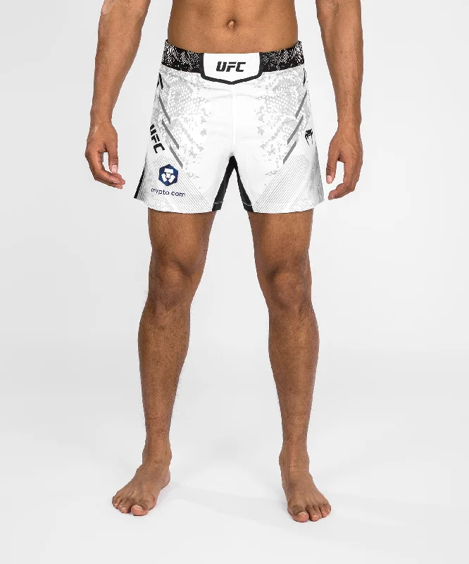 Men's plaid pattern wool blend shorts for a preppy fall styleShorts de combat Coupe courte pour Hommes UFC Adrenaline by Venum Authentic Fight Night - Blanc Men's plaid pattern wool blend shorts for a preppy fall styleShorts de combat Coupe courte pour Hommes UFC Adrenaline by Venum Authentic Fight Night - Blanc