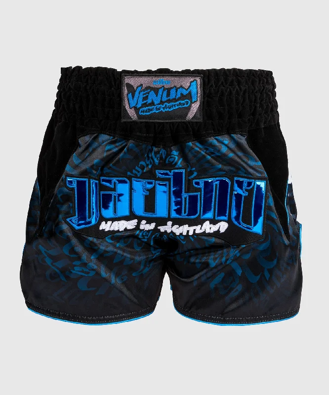 Men's breathable cotton athletic shorts for intense workoutsShort de Muay Thai Venum Attack - Noir/Bleu Men's breathable cotton athletic shorts for intense workoutsShort de Muay Thai Venum Attack - Noir/Bleu