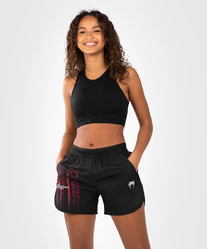 Men's drawstring casual linen shorts for a laid - back summer lookShort de Performance pour Femmes UFC Venum Performance Institute 2.0 - Noir/Rouge Men's drawstring casual linen shorts for a laid - back summer lookShort de Performance pour Femmes UFC Venum Performance Institute 2.0 - Noir/Rouge