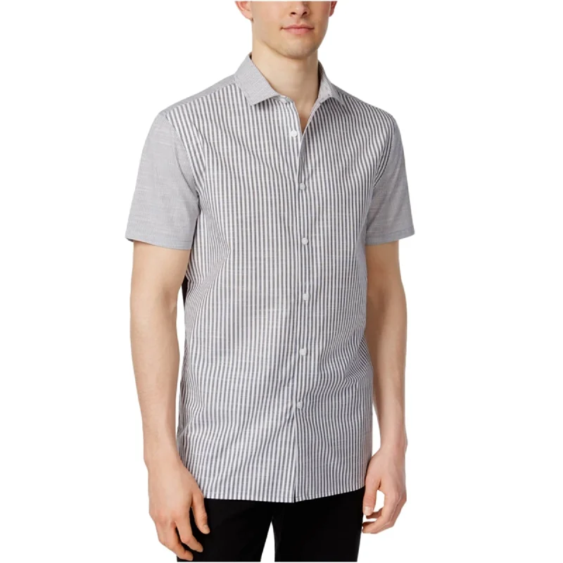 Men's Moisture - Wicking Performance Fabric Casual Shirts for Outdoor ActivitiesVince Camuto Mens Striped Button Up Shirt