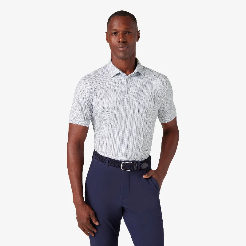Men's Distressed Denim Casual Shirts with Frayed Edges for a Trendy and Rugged LookWhite Triangle Geo