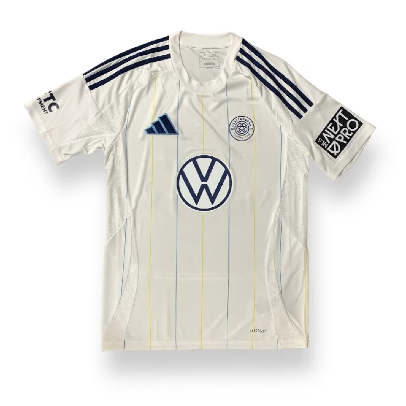 Men's Moisture - Wicking Golf Jerseys with UV Protection for Comfortable Rounds on the Course2024 Secondary Jersey - White Pinstripe