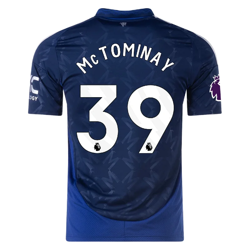 Men's Retro Hockey Jerseys with Classic Stripes and Logos for a Nostalgic Hockey Aestheticadidas Manchester United Scott McTominay Away Jersey w/ EPL Patch 24/25 (Night Indigo)