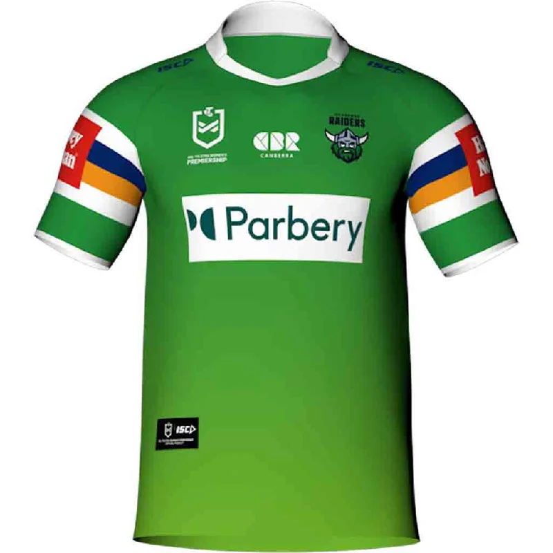 Men's Moisture - Wicking Golf Jerseys with UV Protection for Comfortable Rounds on the CourseCanberra Raiders NRLW 2024 Home Jersey Adult