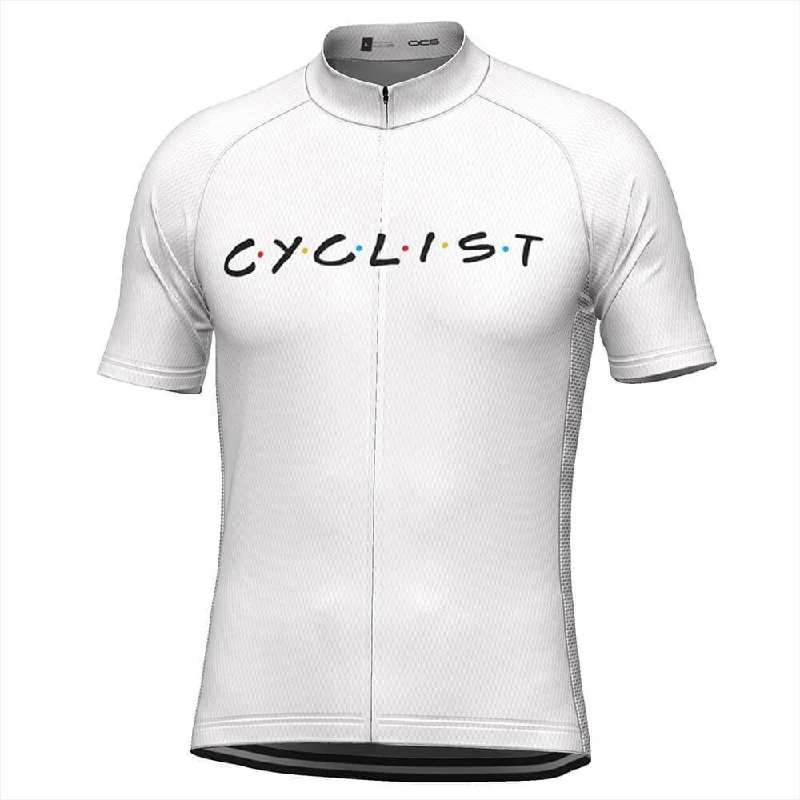 Men's Breathable Polyester Running Jerseys in Bright Neon Colors for High - Visibility WorkoutsMen's Friends Cyclist Cycling Jersey