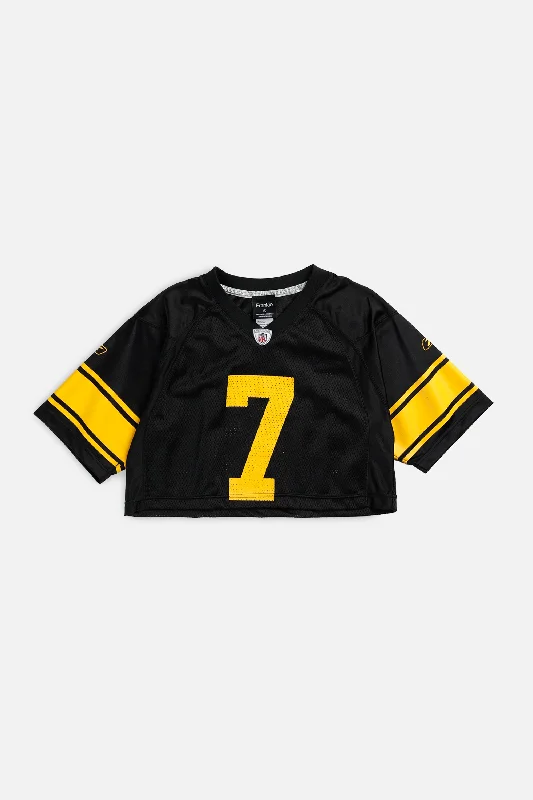 Men's Authentic Soccer Jerseys of National Teams for International Football EventsRework Crop Pittsburgh Steelers NFL Jersey - S
