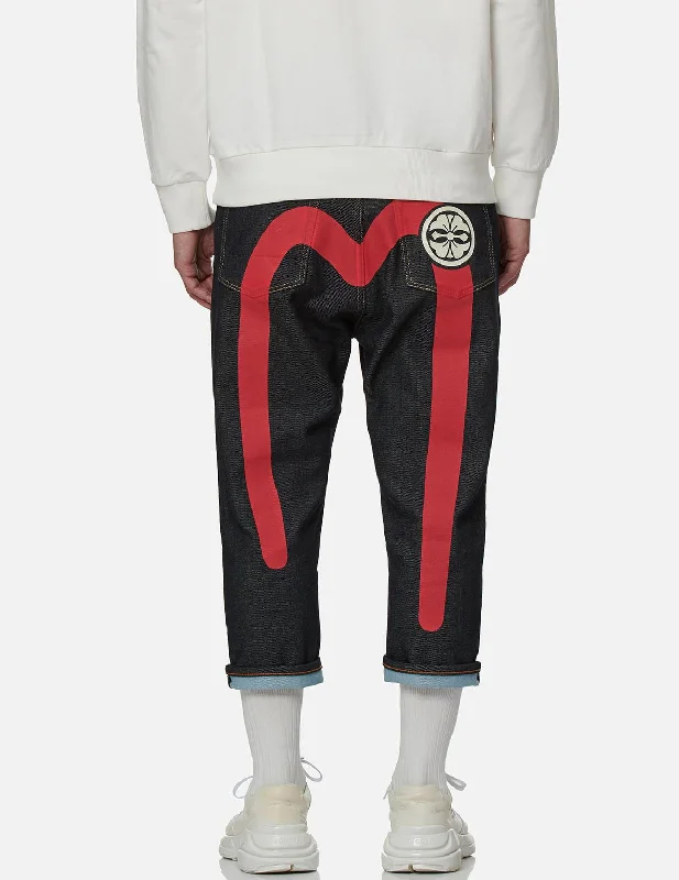 Men's Cargo Jeans with Multiple Pockets for a Practical and Outdoor - Friendly LookDaicock and Kamon Cropped Jeans #2027