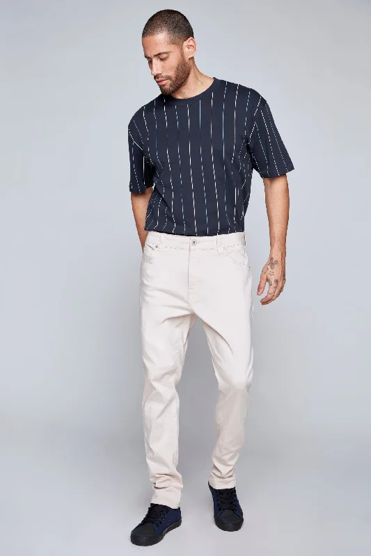 Men's Low - Rise Jeans in a Light Wash for a Casual and Youthful LookDeluxe 5 Pocket Slim Fit Pants -  Sand