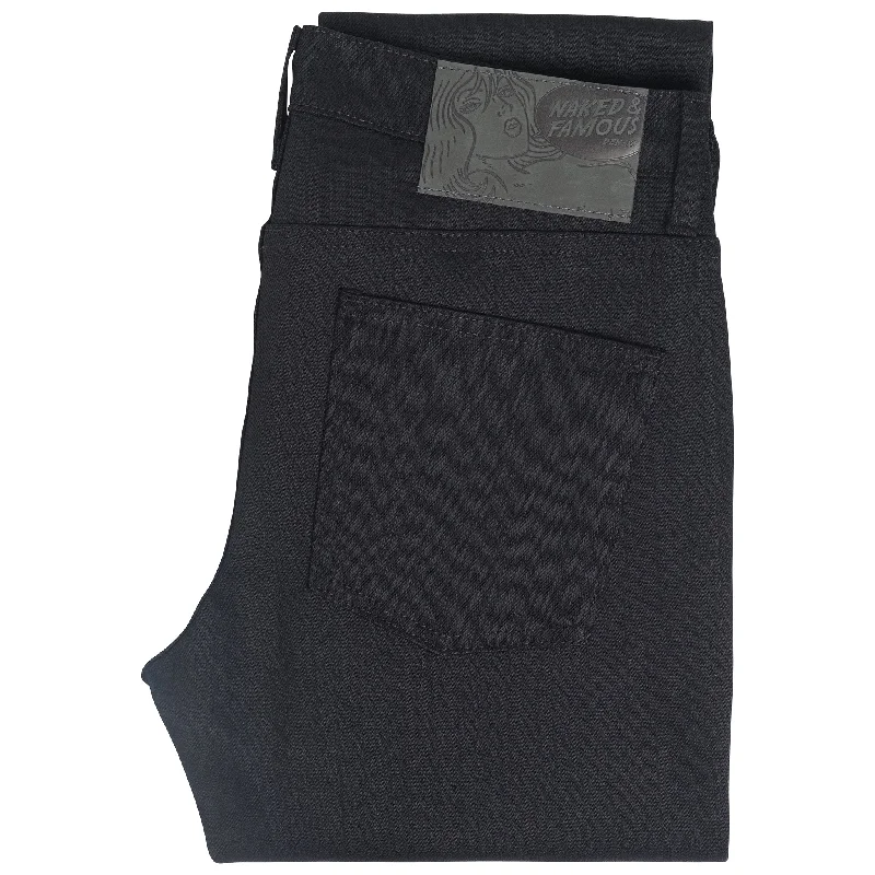 Men's Jeans with an Elastic Waistband for Ultimate ComfortSkinny Guy - Black Power Stretch