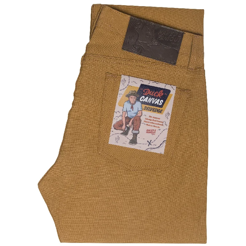 Men's Cargo Jeans with Multiple Pockets for a Practical and Outdoor - Friendly LookWeird Guy - Duck Canvas Selvedge