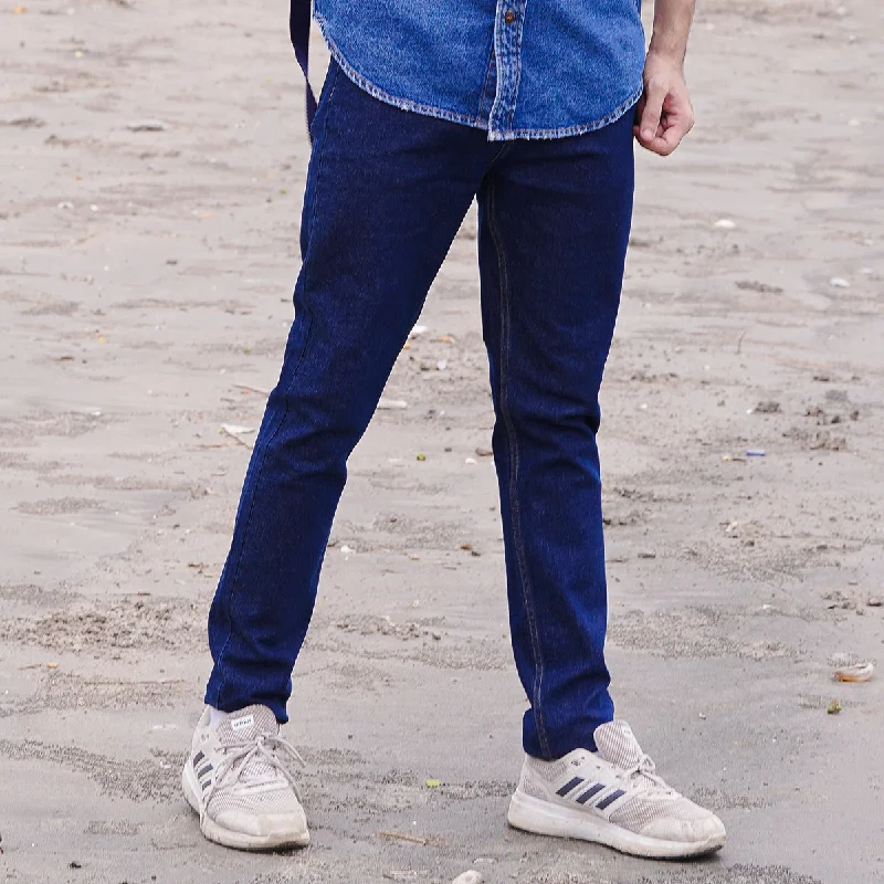 Men's Jeans with a Zip - Off Lower Leg for Convertible StyleRinse skinny fit jeans