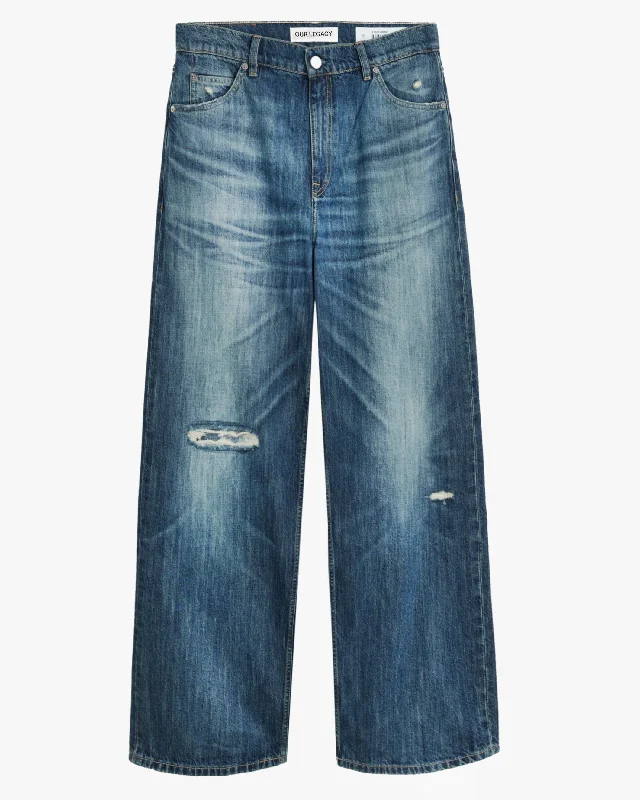 Men's Cargo Jeans with Multiple Pockets for a Practical and Outdoor - Friendly LookVast Cut - Rubber Repair