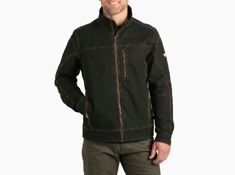Stretch - fabric men jackets for unrestricted movement during workoutsBurr Jacket