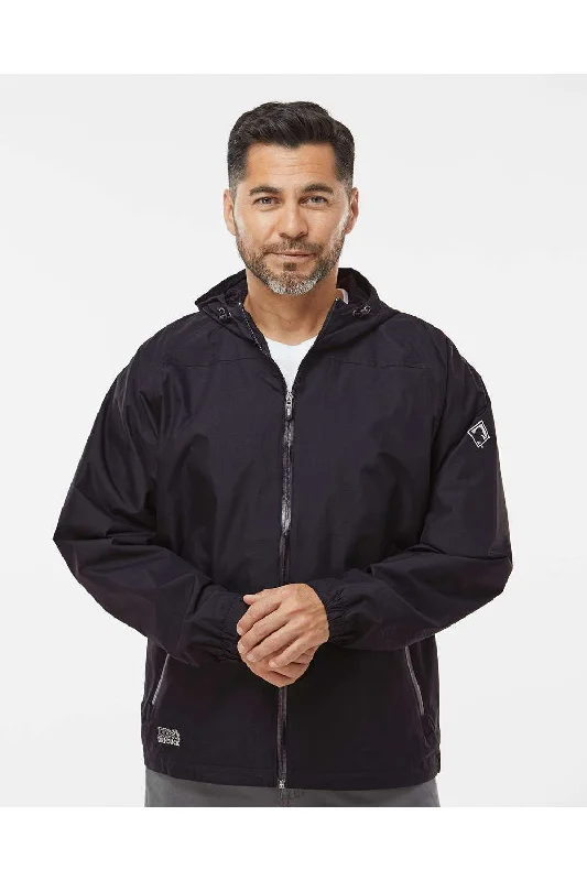 Checkered men jackets in a plaid pattern for a preppy appearanceDri Duck Mens Torrent Wind & Waterproof Full Zip Hooded Jacket - Black