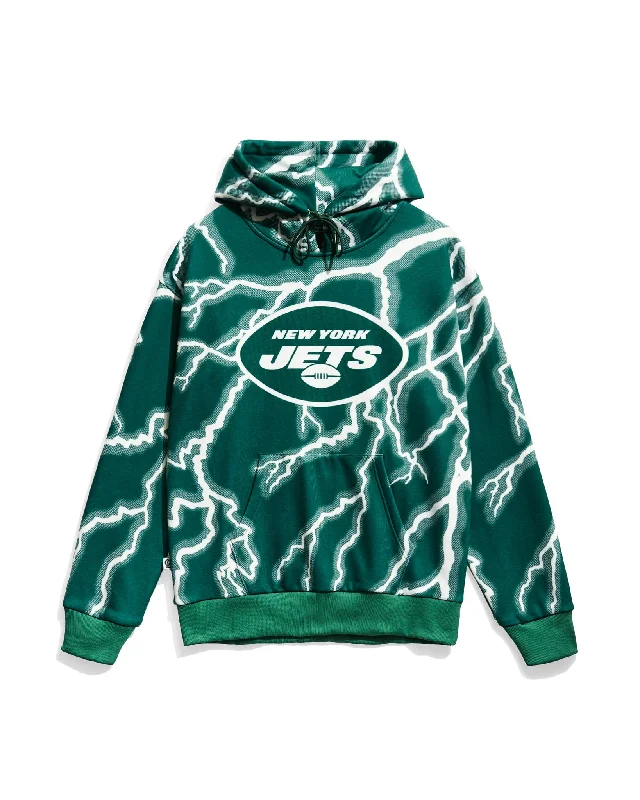 Windbreaker men jackets with UV protection for outdoor activitiesNew York Jets Lightning Hoodie