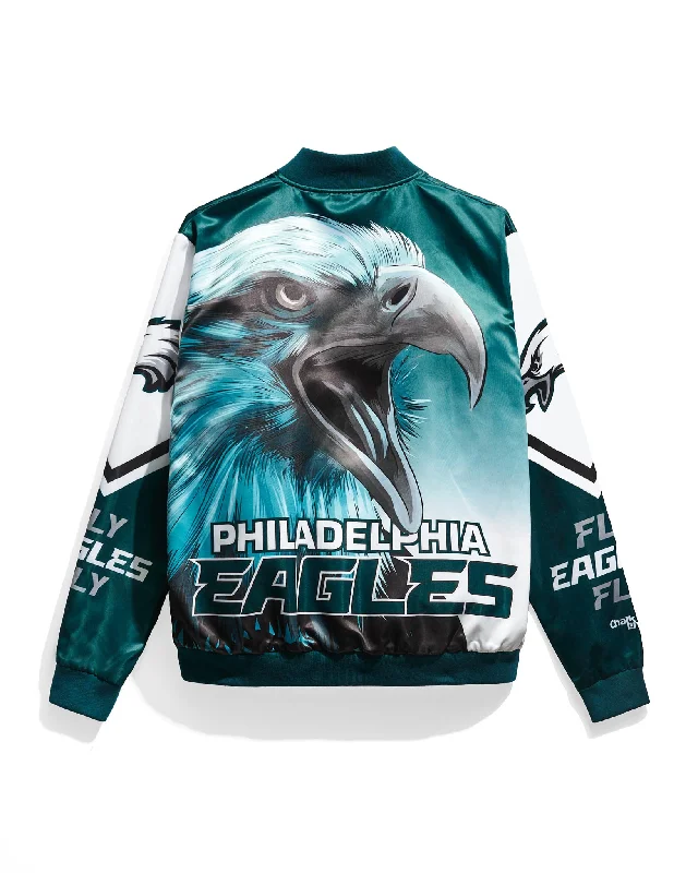 Performance - driven men jackets with breathable fabric for sportsPhiladelphia Eagles Fanimation Satin Jacket