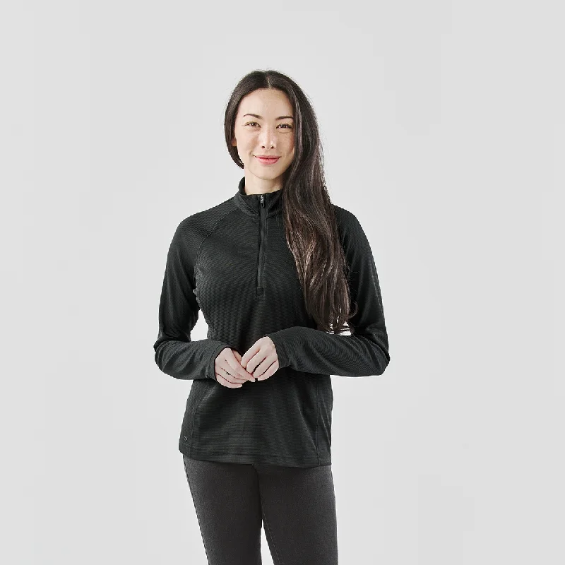 Waterproof men jackets with taped seams for heavy rain protectionWomen's Mesa 1/4 Zip Pullover - FPR-1W