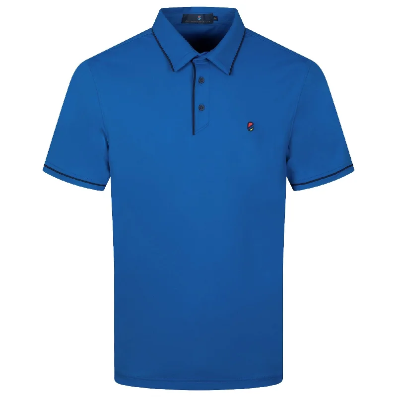 Men's long sleeve classic fit polo shirts with embroidered logosActivities Polo Lapis Blue - AW23