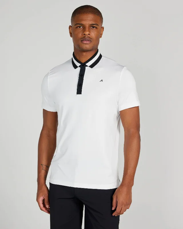 Men's reversible polo shirts with two different looksBatson Polo in Bright White