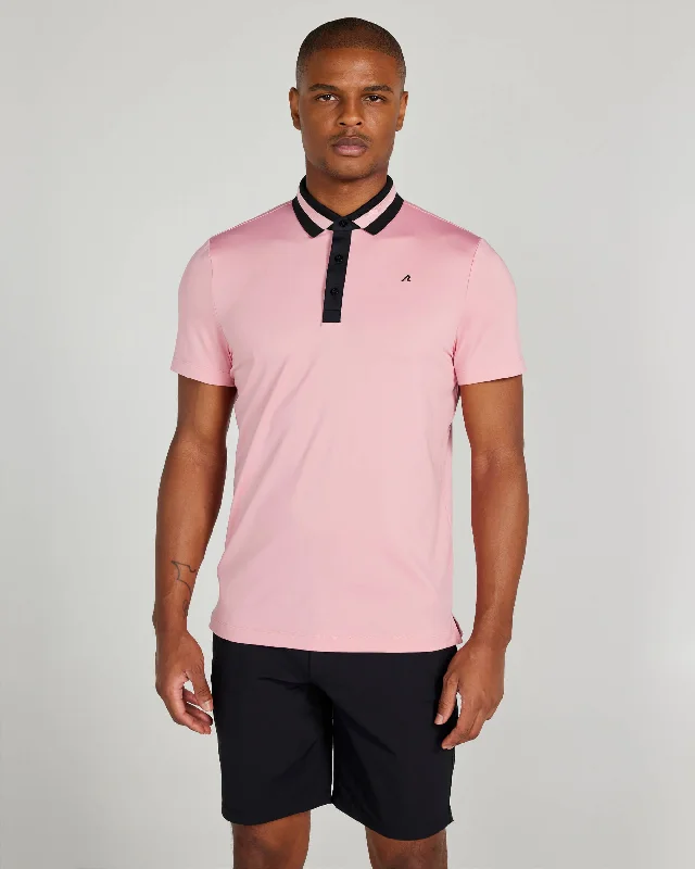Men's lightweight performance polo shirts for tennis matchesBatson Polo in Peony