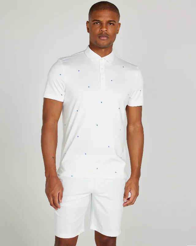Men's antimicrobial polo shirts for odor - free daily wearBosworth Polo in Bright White