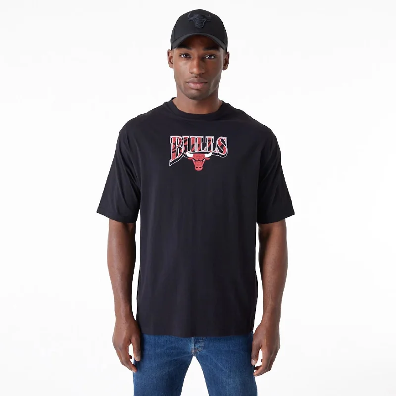 Men's moisture - wicking athletic t - shirts for intense workoutsMen's moisture - wicking athletic t - shirts for intense workoutsChicago Bulls NBA Championship Black Oversized T-Shirt