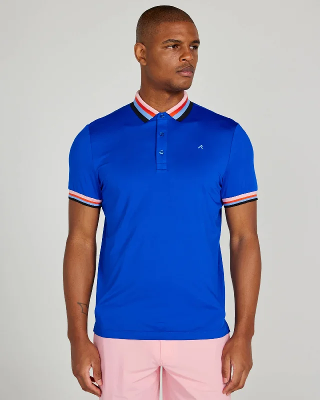 Men's stretchable athletic polo shirts for fitness workoutsCurtis Polo in Liberty