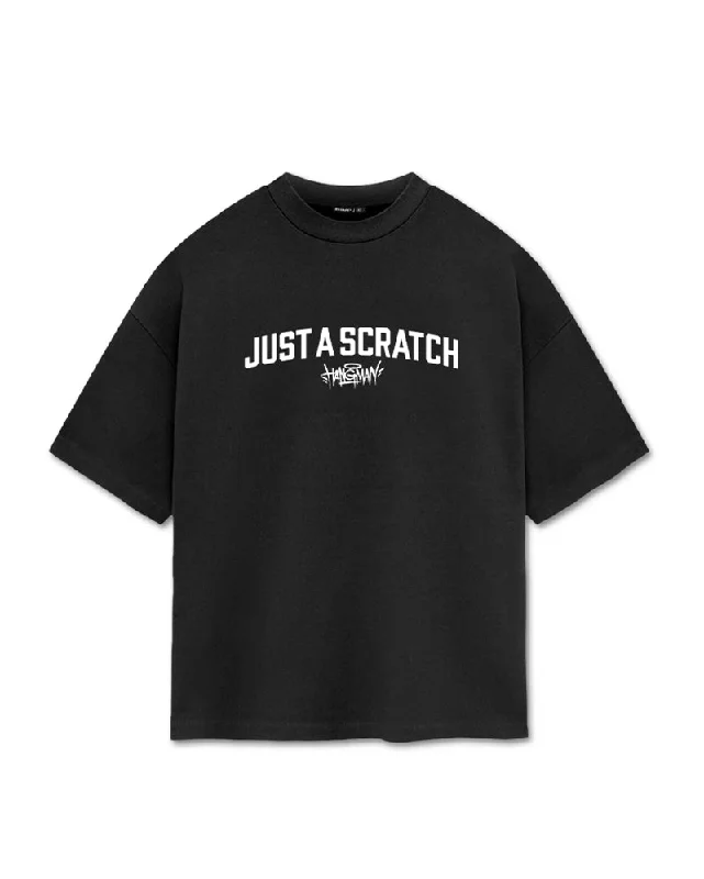 Men's short - sleeve linen t - shirts for summer beach outingsMen's short - sleeve linen t - shirts for summer beach outingsDan Hooker 'Just a Scratch' Oversized Supporter T-Shirt