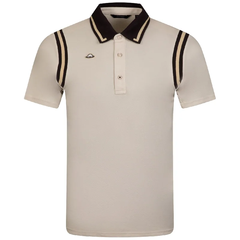 Men's luxury cashmere blend polo shirts in solid colorsDouglas Stadium Pique Birch - 2024