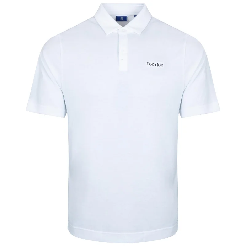 Men's long sleeve classic fit polo shirts with embroidered logosDriRelease Athletic Fit Solid Jersey Polo White - AW24