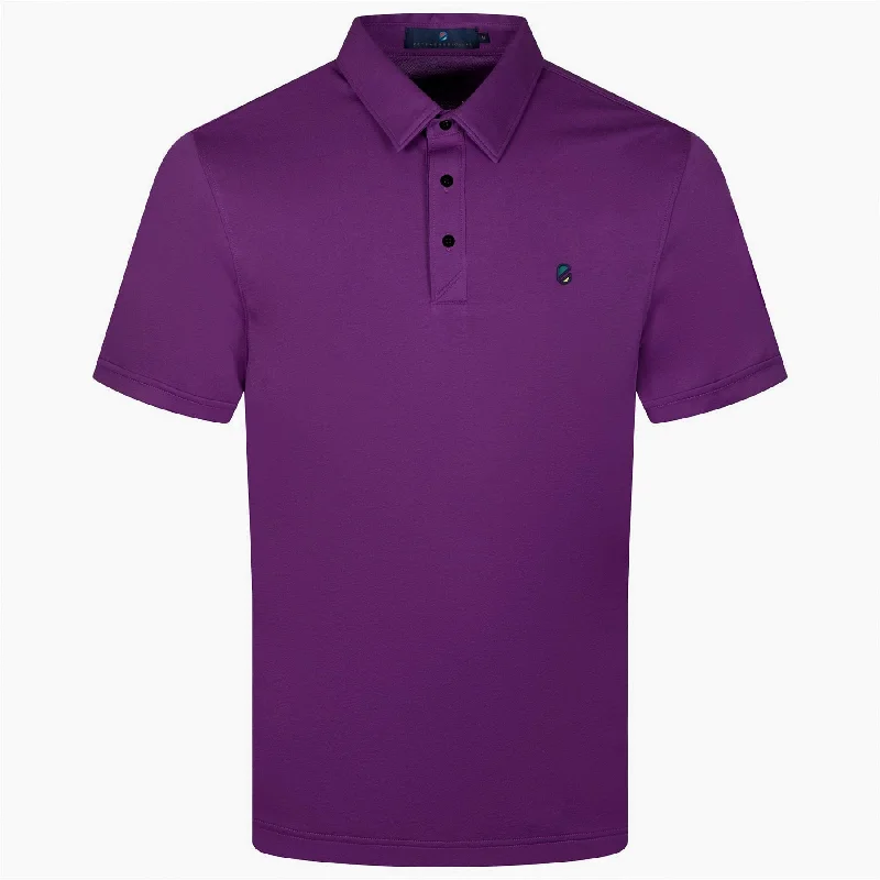 Men's antimicrobial polo shirts for odor - free daily wearExtra Polo Grape - AW23