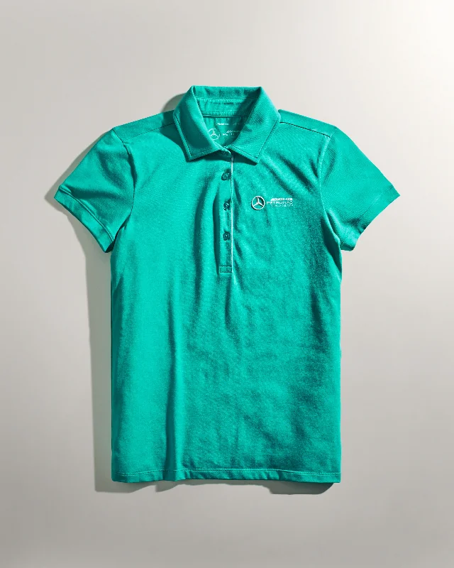 Men's UV - protected polo shirts for outdoor gardeningWomens Polo Real Teal