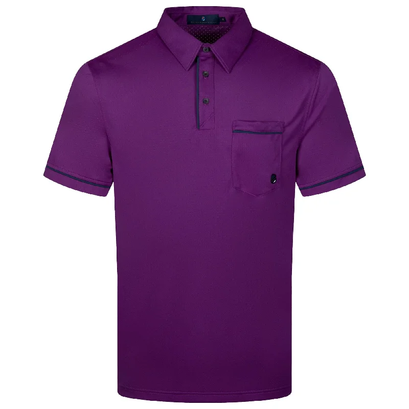 Men's quick - dry polo shirts for water sports activitiesGarde Polo Grape - AW23