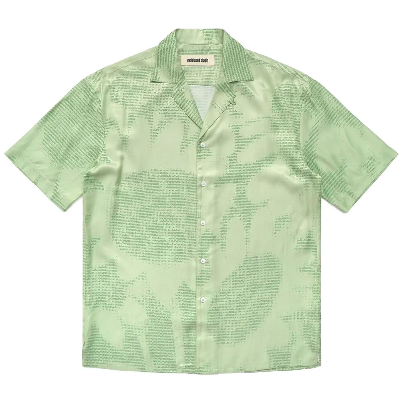 Men's UV - protected polo shirts for outdoor gardeningHacker Open Collar Shirt Kiwi - SS23