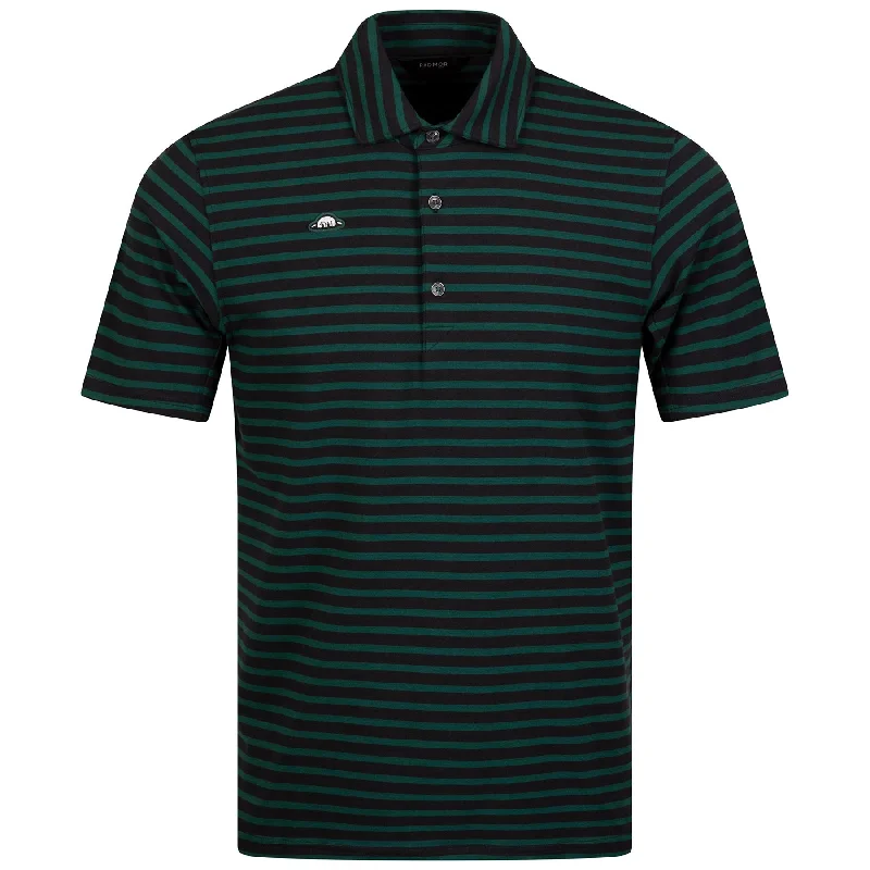 Men's budget - friendly basic polo shirts in multiple colorsHudson Recycled Vintage Stripe Blue Graphite/Forest Stripe - 2024