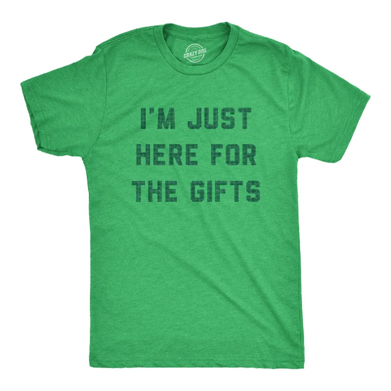 Men's moisture - wicking athletic t - shirts for intense workoutsMen's moisture - wicking athletic t - shirts for intense workoutsIm Just Here For The Gifts Men's T Shirt