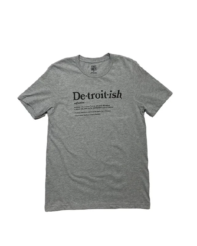 Men's slim - fit graphic t - shirts with vintage rock band printsMen's slim - fit graphic t - shirts with vintage rock band printsInk Detroit Detroitish Defined - T-Shirt - Athletic Heather