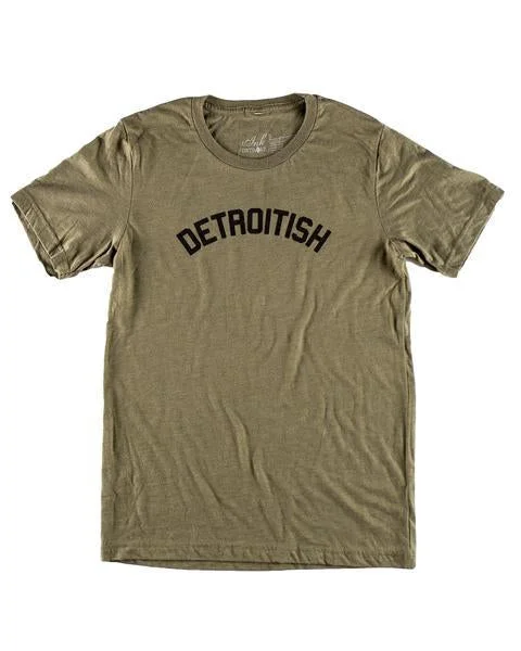 Men's distressed denim - look t - shirts with a rugged appealMen's distressed denim - look t - shirts with a rugged appealInk Detroit Detroitish Tri Blend T-Shirt - Olive Green