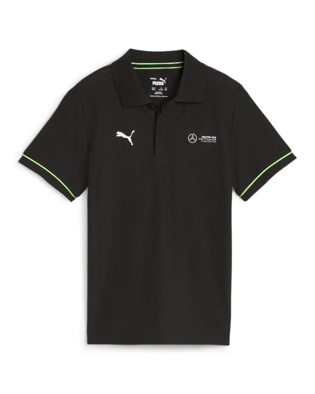 Men's lightweight performance polo shirts for tennis matchesKids Puma Polo Black