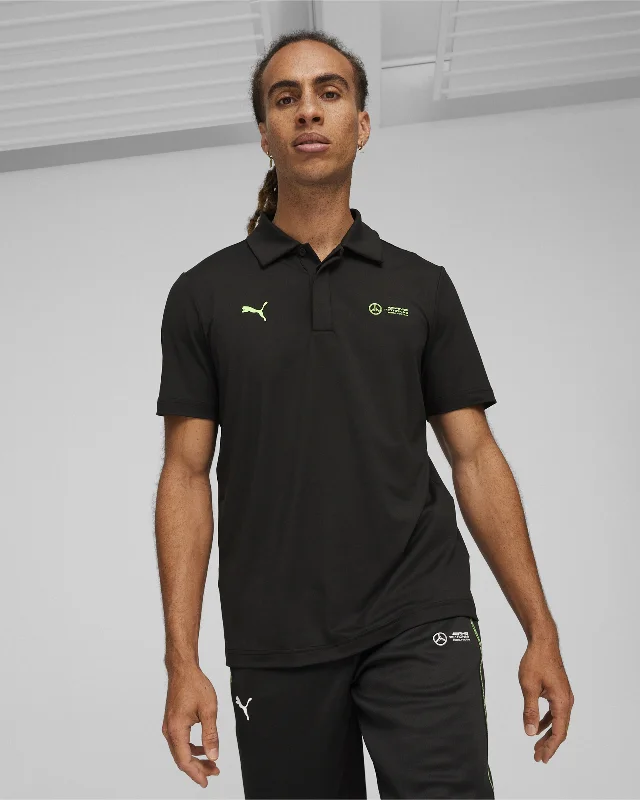 Men's antimicrobial polo shirts for odor - free daily wearMens Puma Cloudspun Polo Black